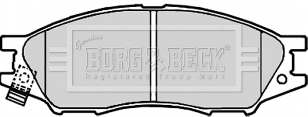 BBP1917 BORG & BECK Комплект тормозных колодок, дисковый тормоз (фото 1)