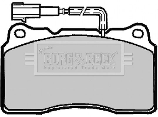 BBP1918 BORG & BECK Комплект тормозных колодок, дисковый тормоз (фото 1)