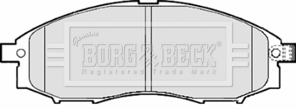 BBP1922 BORG & BECK Комплект тормозных колодок, дисковый тормоз (фото 1)