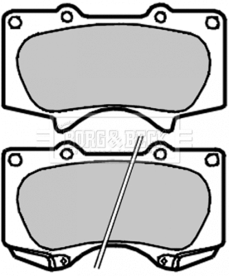 BBP1927 BORG & BECK Комплект тормозных колодок, дисковый тормоз (фото 1)