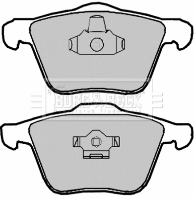BBP1928 BORG & BECK Комплект тормозных колодок, дисковый тормоз (фото 1)