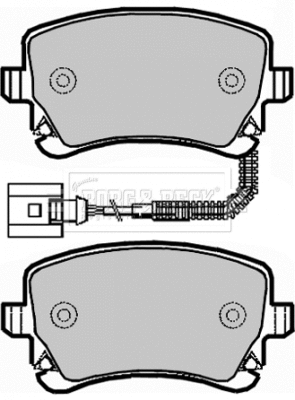 BBP1939 BORG & BECK Комплект тормозных колодок, дисковый тормоз (фото 1)