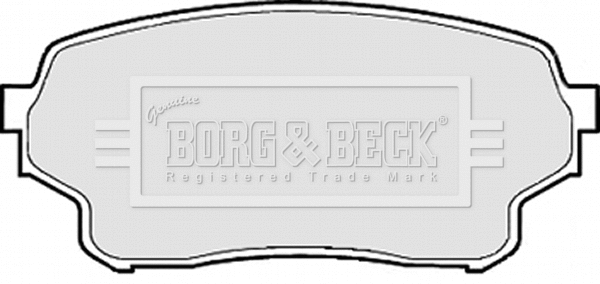 BBP1953 BORG & BECK Комплект тормозных колодок, дисковый тормоз (фото 1)