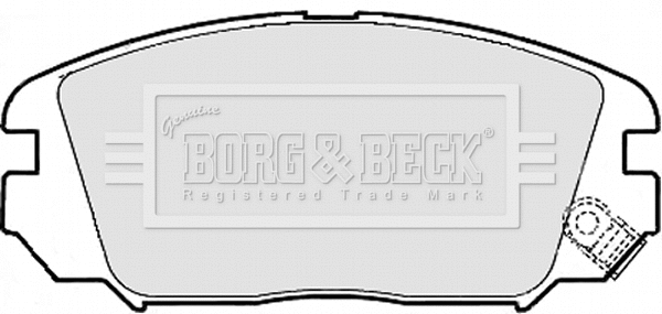 BBP1956 BORG & BECK Комплект тормозных колодок, дисковый тормоз (фото 1)