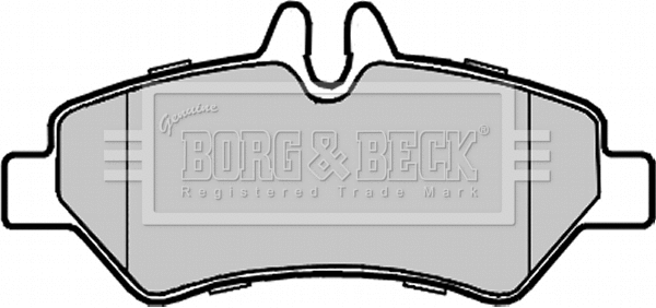 BBP1975 BORG & BECK Комплект тормозных колодок, дисковый тормоз (фото 1)