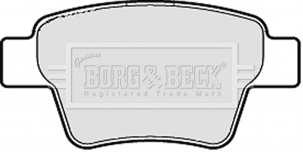 BBP1983 BORG & BECK Комплект тормозных колодок, дисковый тормоз (фото 1)