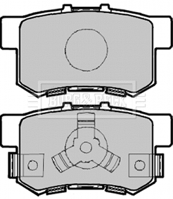 BBP1985 BORG & BECK Комплект тормозных колодок, дисковый тормоз (фото 1)