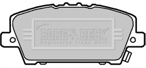 BBP1986 BORG & BECK Комплект тормозных колодок, дисковый тормоз (фото 1)