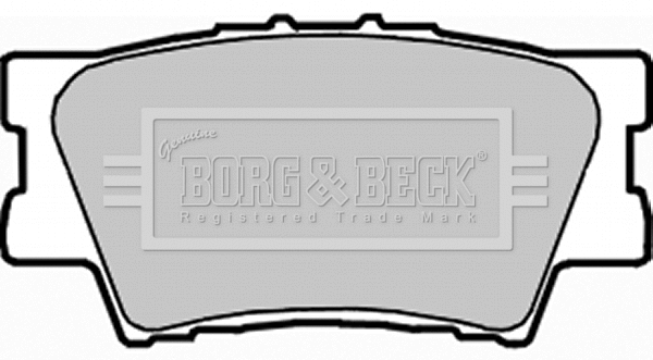 BBP1990 BORG & BECK Комплект тормозных колодок, дисковый тормоз (фото 1)