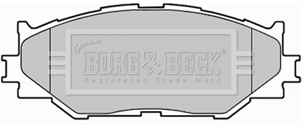 BBP1993 BORG & BECK Комплект тормозных колодок, дисковый тормоз (фото 1)