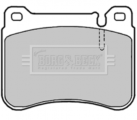 BBP1998 BORG & BECK Комплект тормозных колодок, дисковый тормоз (фото 1)