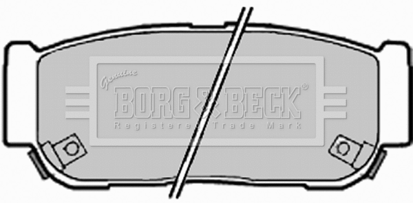 BBP2018 BORG & BECK Комплект тормозных колодок, дисковый тормоз (фото 1)