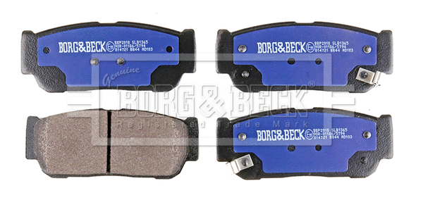 BBP2018 BORG & BECK Комплект тормозных колодок, дисковый тормоз (фото 2)