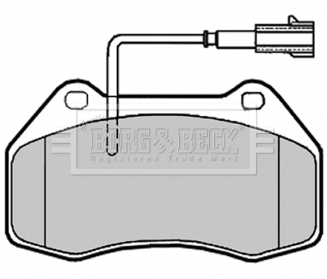 BBP2019 BORG & BECK Комплект тормозных колодок, дисковый тормоз (фото 1)