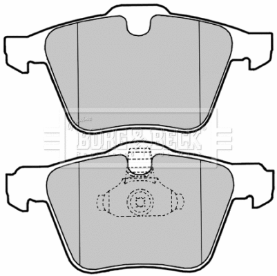 BBP2022 BORG & BECK Комплект тормозных колодок, дисковый тормоз (фото 1)