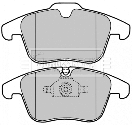 BBP2023 BORG & BECK Комплект тормозных колодок, дисковый тормоз (фото 1)