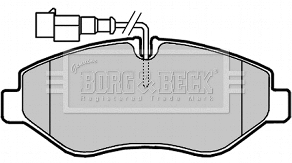 BBP2024 BORG & BECK Комплект тормозных колодок, дисковый тормоз (фото 1)