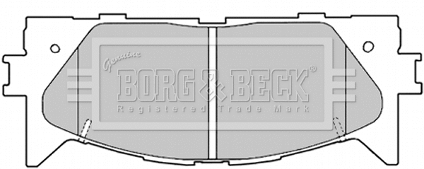 BBP2026 BORG & BECK Комплект тормозных колодок, дисковый тормоз (фото 1)