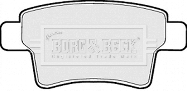 BBP2029 BORG & BECK Комплект тормозных колодок, дисковый тормоз (фото 1)