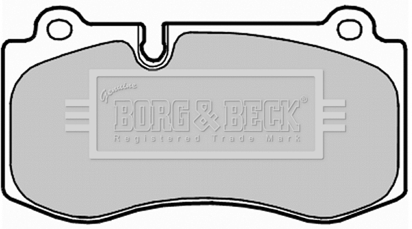 BBP2036 BORG & BECK Комплект тормозных колодок, дисковый тормоз (фото 1)