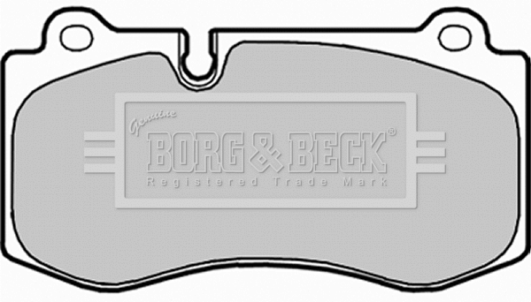 BBP2037 BORG & BECK Комплект тормозных колодок, дисковый тормоз (фото 1)