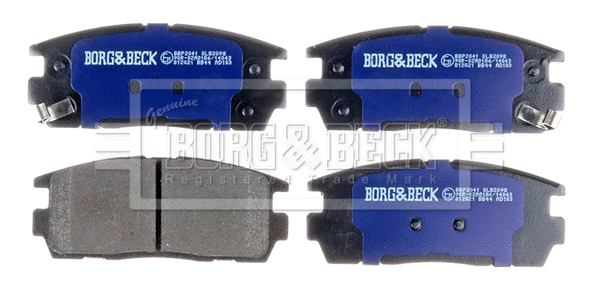 BBP2041 BORG & BECK Комплект тормозных колодок, дисковый тормоз (фото 2)