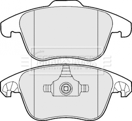 BBP2046 BORG & BECK Комплект тормозных колодок, дисковый тормоз (фото 1)