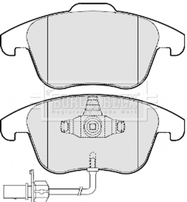 BBP2052 BORG & BECK Комплект тормозных колодок, дисковый тормоз (фото 1)