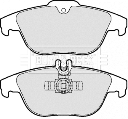 BBP2062 BORG & BECK Комплект тормозных колодок, дисковый тормоз (фото 1)