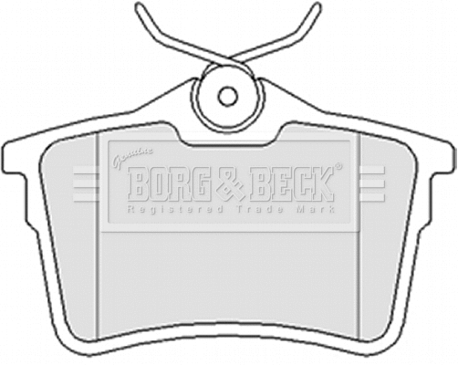 BBP2063 BORG & BECK Комплект тормозных колодок, дисковый тормоз (фото 1)
