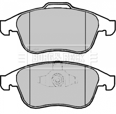 BBP2064 BORG & BECK Комплект тормозных колодок, дисковый тормоз (фото 1)