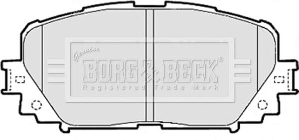 BBP2073 BORG & BECK Комплект тормозных колодок, дисковый тормоз (фото 1)