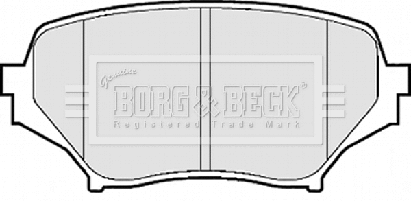 BBP2075 BORG & BECK Комплект тормозных колодок, дисковый тормоз (фото 1)