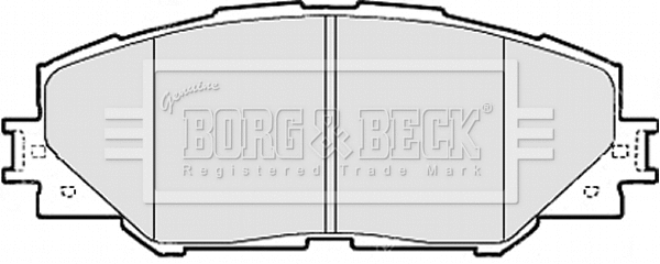BBP2079 BORG & BECK Комплект тормозных колодок, дисковый тормоз (фото 1)