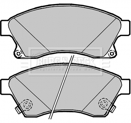 BBP2090 BORG & BECK Комплект тормозных колодок, дисковый тормоз (фото 1)