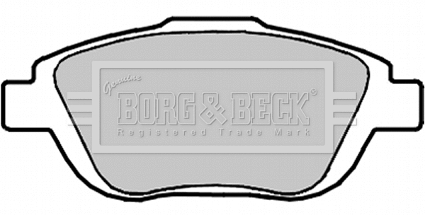 BBP2096 BORG & BECK Комплект тормозных колодок, дисковый тормоз (фото 1)