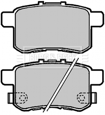 BBP2103 BORG & BECK Комплект тормозных колодок, дисковый тормоз (фото 1)