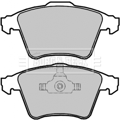 BBP2108 BORG & BECK Комплект тормозных колодок, дисковый тормоз (фото 1)