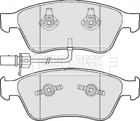 BBP2111 BORG & BECK Комплект тормозных колодок, дисковый тормоз (фото 1)