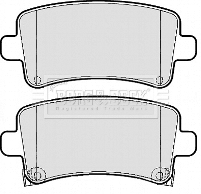 BBP2120 BORG & BECK Комплект тормозных колодок, дисковый тормоз (фото 1)