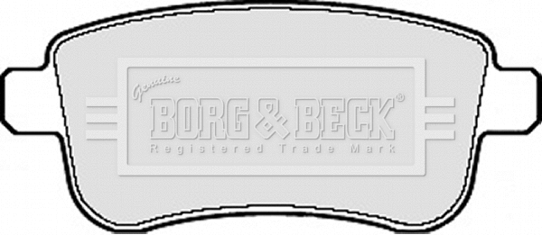 BBP2124 BORG & BECK Комплект тормозных колодок, дисковый тормоз (фото 1)