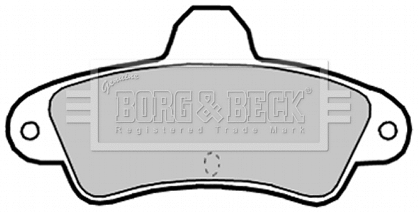 BBP2128 BORG & BECK Комплект тормозных колодок, дисковый тормоз (фото 1)