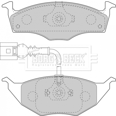 BBP2129 BORG & BECK Комплект тормозных колодок, дисковый тормоз (фото 1)