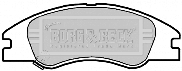 BBP2140 BORG & BECK Комплект тормозных колодок, дисковый тормоз (фото 1)