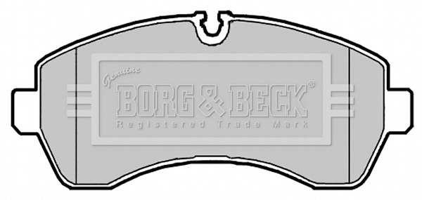 BBP2147 BORG & BECK Комплект тормозных колодок, дисковый тормоз (фото 1)