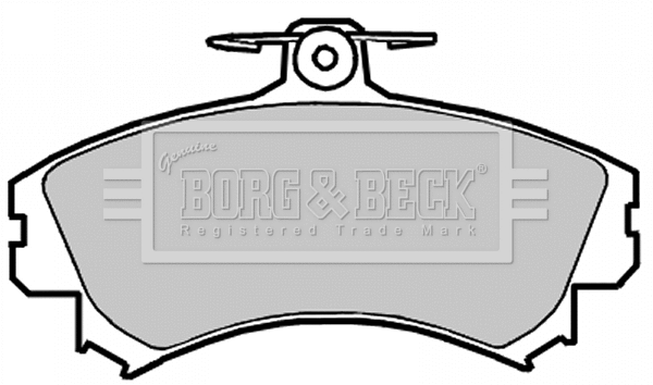 BBP2151 BORG & BECK Комплект тормозных колодок, дисковый тормоз (фото 1)