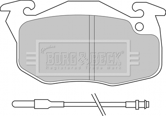BBP2159 BORG & BECK Комплект тормозных колодок, дисковый тормоз (фото 1)