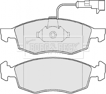 BBP2162 BORG & BECK Комплект тормозных колодок, дисковый тормоз (фото 1)