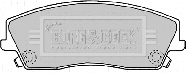 BBP2167 BORG & BECK Комплект тормозных колодок, дисковый тормоз (фото 1)
