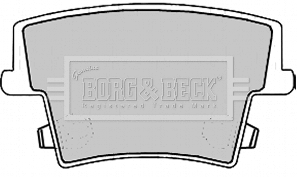 BBP2168 BORG & BECK Комплект тормозных колодок, дисковый тормоз (фото 1)